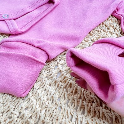 Conj. Body e Calça 100% Algodão Egípcio com Proteção UV50+ - Rose